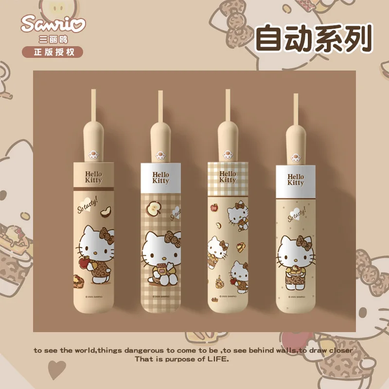 

HelloKitty Automatic Umbrella Cute Cartoon Sun UV Protection Rainproof Women Fashion Compact, cute, and easy to store