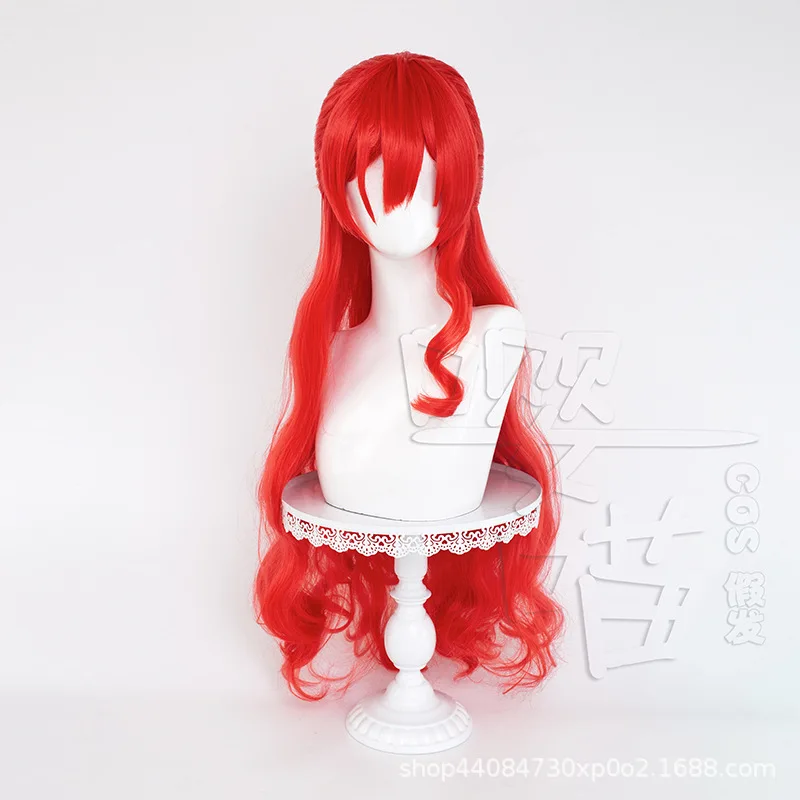 Game Honkai: Star Rail Himeko Cosplay Wig 85CM Red Heat Resistant Synthetic Hair Anime Himeko Cosplay Wigs Halloween Men Women