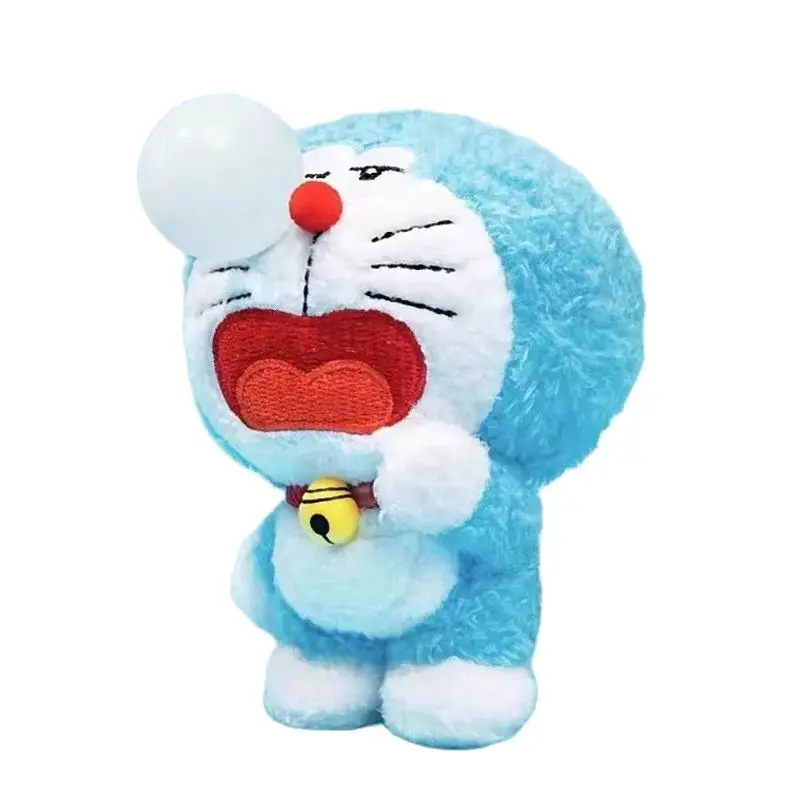 Cartoon Cute Doraemon Jingle Cat Pendant Purple Potato Plush Pendant Keychain Pendant Gift Ornament Birthday Gift Christmas