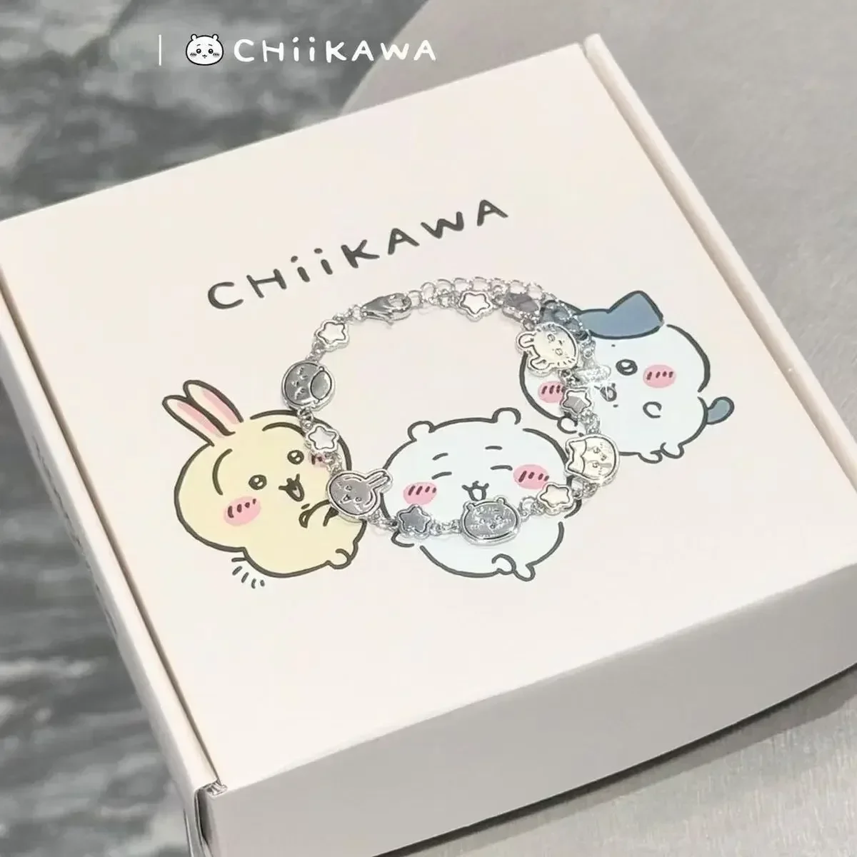 Chiikawa Perlenarmband, Usagi & Hachiware Cartoon-Handgelenkschmuck, passendes Geburtstagsgeschenk für Schülerinnen & beste Freundinnen – Detail 3