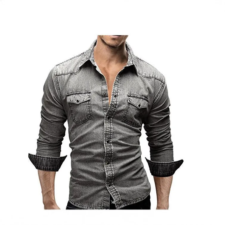 2025 new denim jacket shirt men's top
