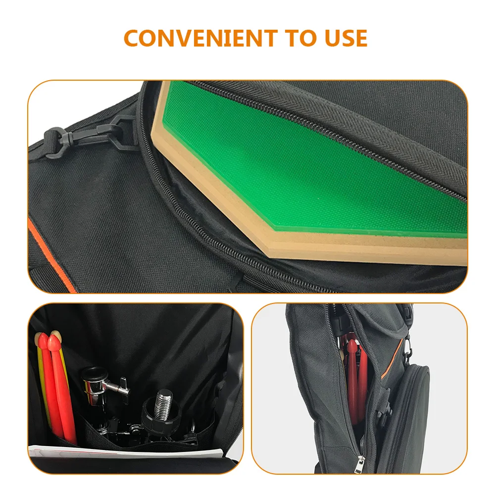 

Lightweight Oxford Cloth Dumb Storage Backpack Portable Snare Drum Bag Scratch Protection Double Shoulder Drum Carry Pouch For