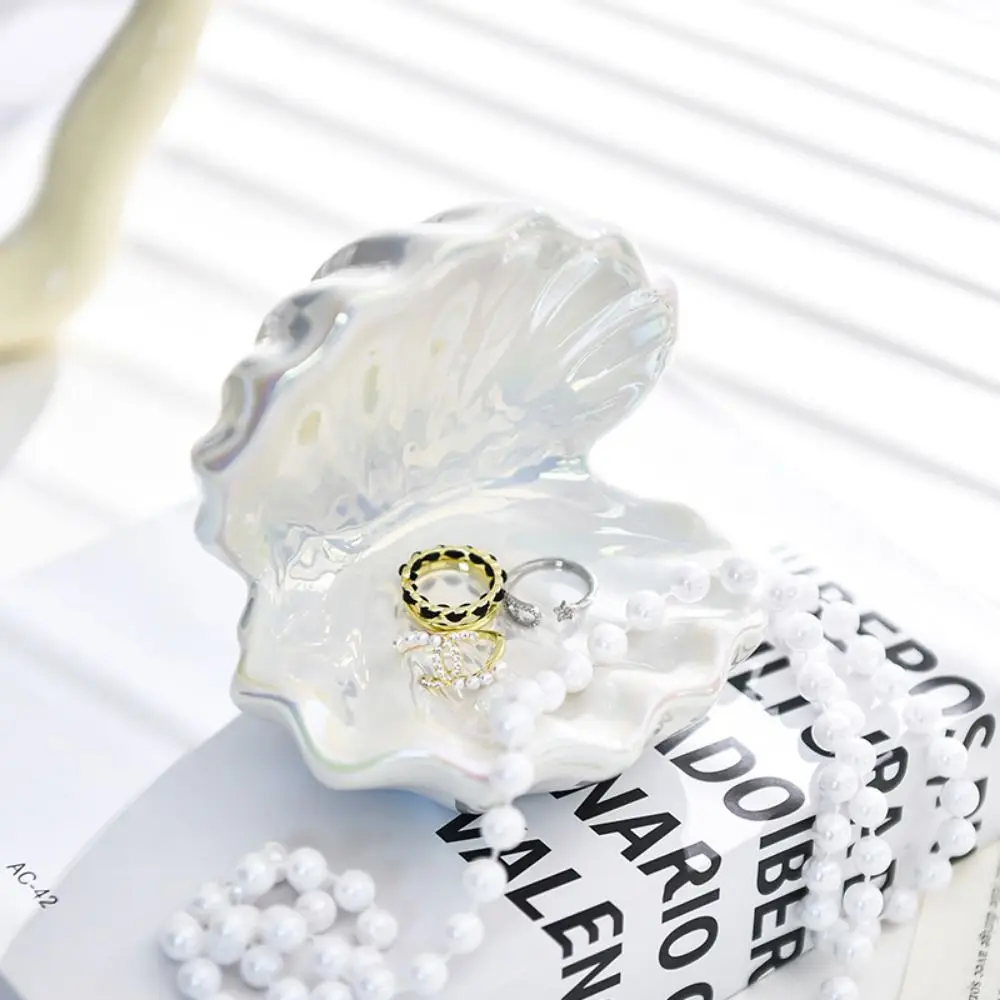

Creative Ins Shell Jewelry Plate Unique Small Jewelry Storage Plate Handicraft Earring Display Tray Bedroom