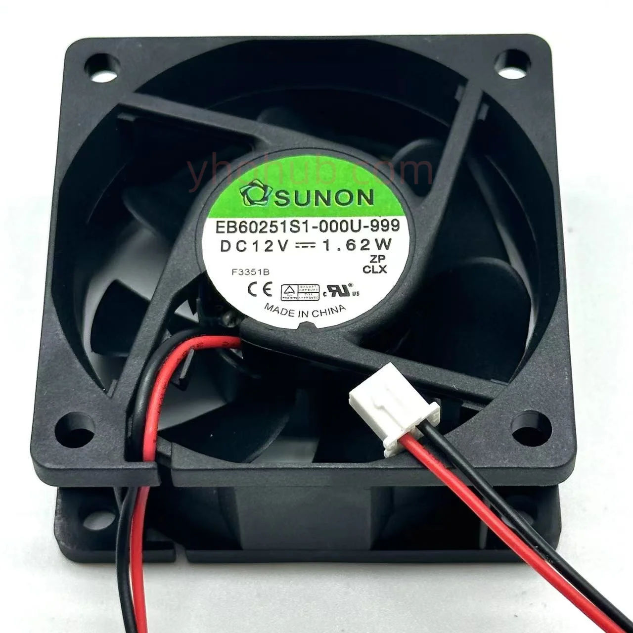 

SUNON EB60251S1-000U-999 DC 12V 1.62W 60x60x25mm 2-Wire Server Cooling Fan