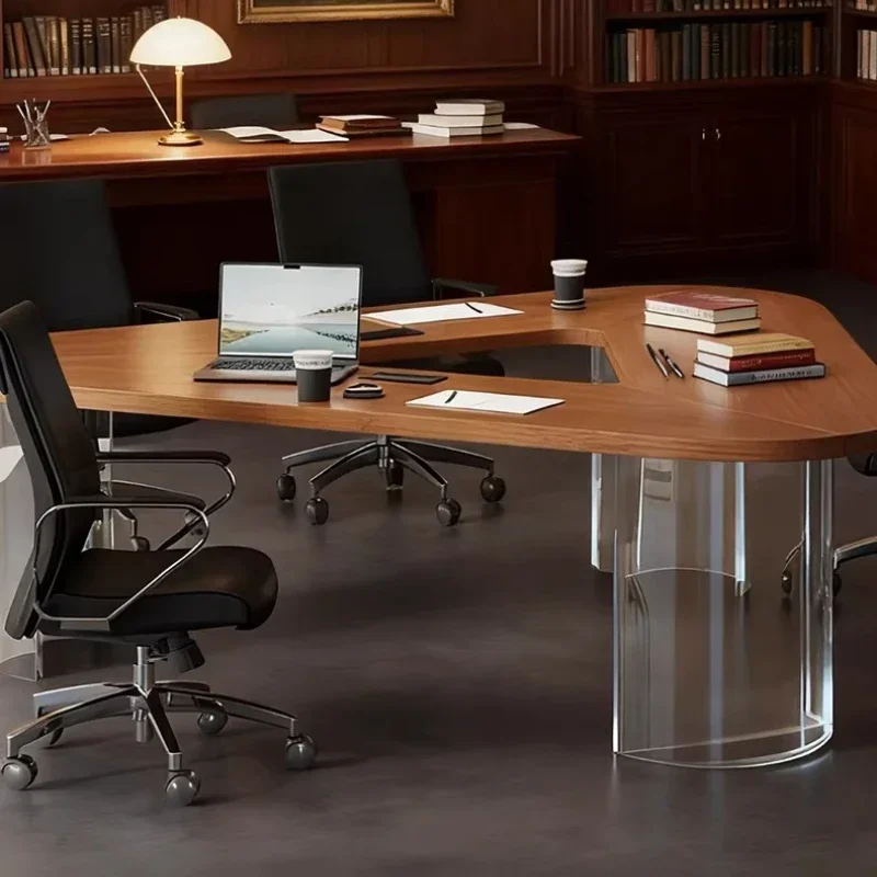 Office Desks And Workstations Computer Desk Negotiation Table Luxury With A Touch Of Elegance Conference Table Room Offices