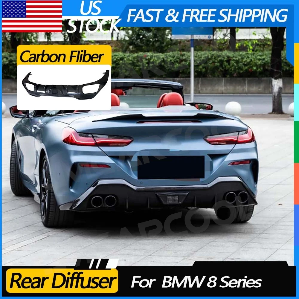 

JMCARCOOL Carbon Fiber Car Rear Bumper Diffuser Lip For BMW 8 Series G14 G15 Coupe 2019-2022