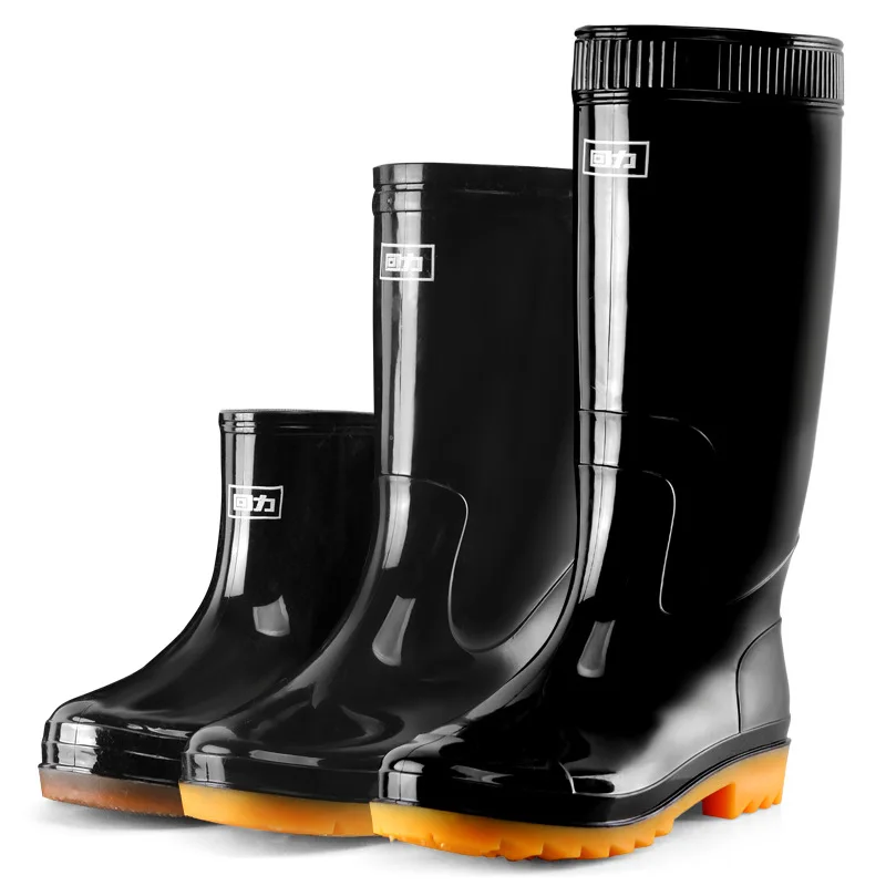 Low High Top Women's Waterproof Rain Boots Man Fishing Water Shoes Couple Kitchen Garden Non-slip Long Tube Rubber Boot Galoshes