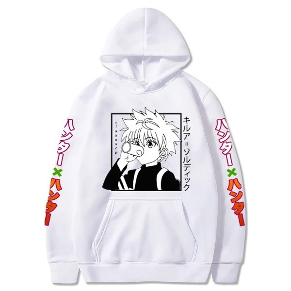 2021 japan Anime Hunter X Hunter Hoodies Men/women Fashion Hip Hop Harajuku New High Quality killua eyes Hoodies and Sweatshirt