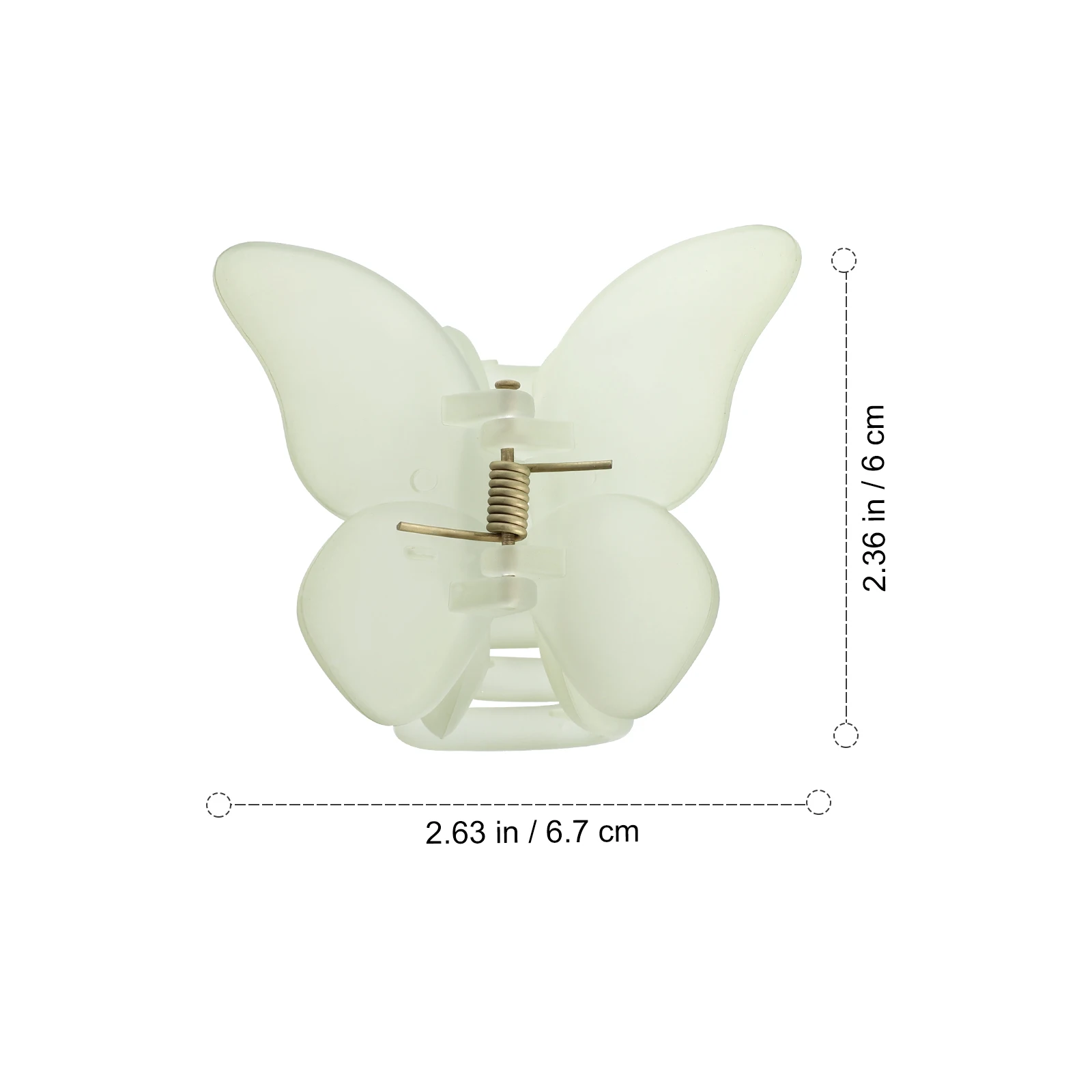 

Matte Hair Catch Barrettes Large Butterfly Plastic Hair Clasp Clips for Elegant Hairstyle Decoration Plastic Barrettes