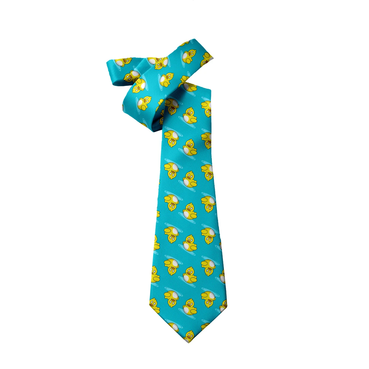 Corbata con estampado 3D de pato de dibujos animados unisex, corbata amarilla de 8cm, corbata de negocios de moda, accesorios únicos para hombres,