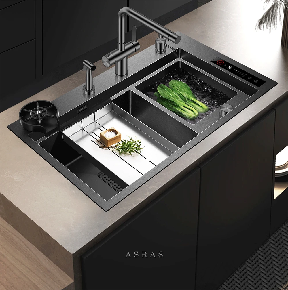 Nano - grey Kitchen Sink: Large - sized and Purifying for a Superior Kitchen ASRAS