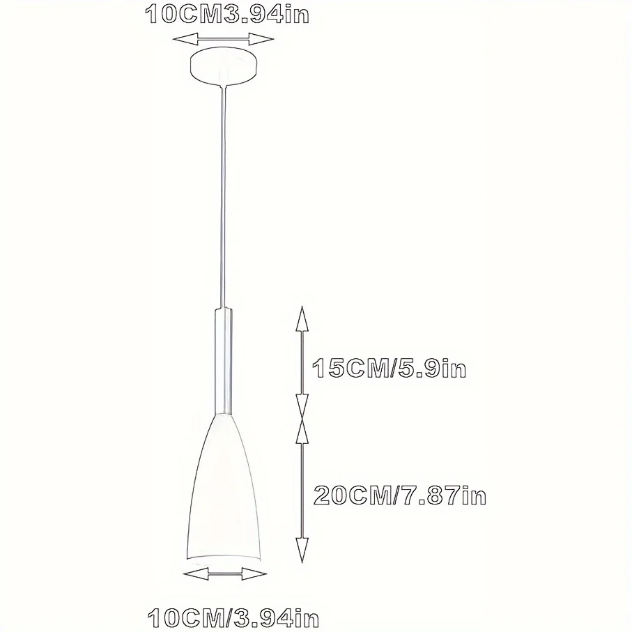 moderno, 1 unidad, Mini lámpara colgante de hierro fundido para cocina, sombrilla a prueba de herrumbre, lámpara colgante para dormitorio, sala de estar y pasillo