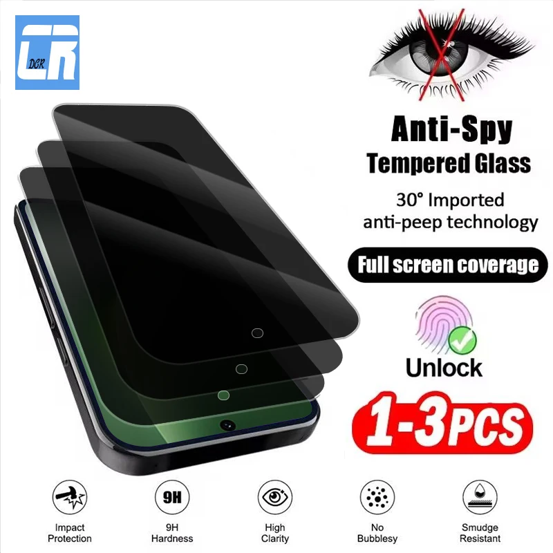 

Защитная пленка для экрана Honor Magic8 7 GT Pro, 1 шт., закаленное стекло с защитой от шпионажа для Honor 500 Pro, защитная пленка для разблокировки