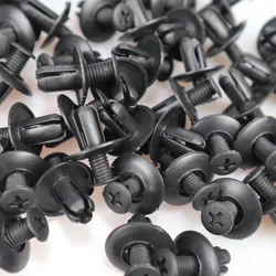 10/20/50pcs Universal Car Bumper Fender 8mm Hole Plastic Rivets Fasteners Screw Car Fastener Clips for Toyota Focus Kia Nissan