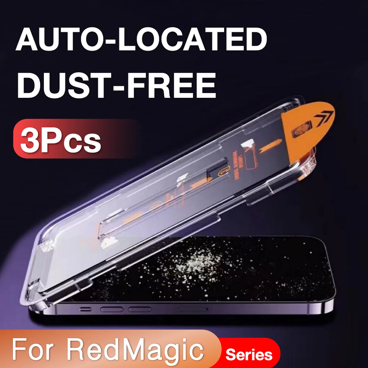 3Pcs For ZTE Nubia RedMagic Red Magic 11 Pro Plus + 10S 10 9S 9 8 8S 5G Screen Protector Tempered Glass Ultrasonic No Dust