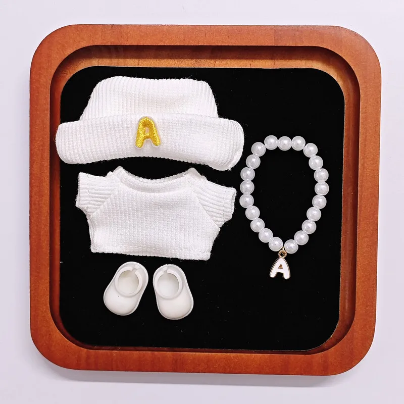 Solo para ropa de muñeca Labubu, conjunto de ropa para muñeca 4,0 de cuarta generación, conjunto de 4 piezas de ropa para muñeca para reemplazo sin muñeca