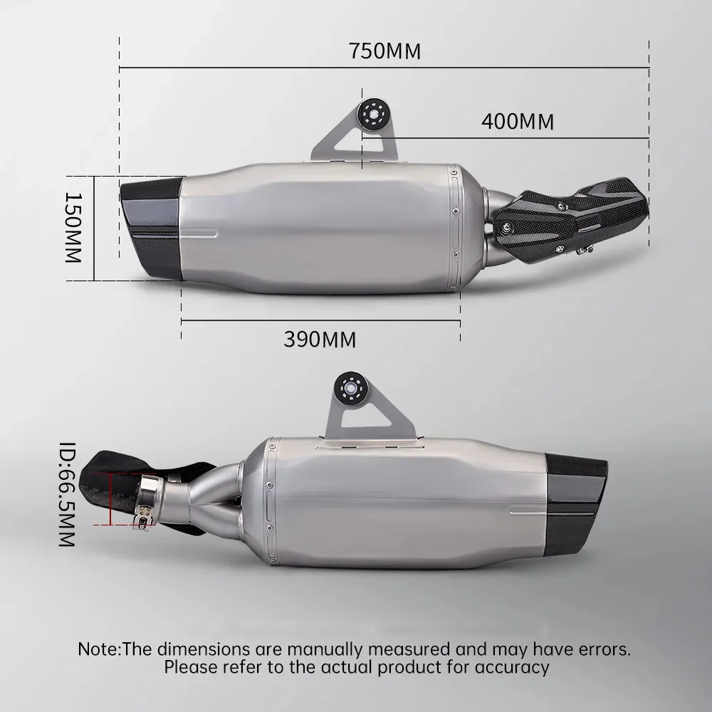 Slip on Carbon Fiber Muffler For R1200GS R1250GS ADV R1250 GS Advanture Motorcycle Exhaust Motocross Escape Moto 2019-2023 Years