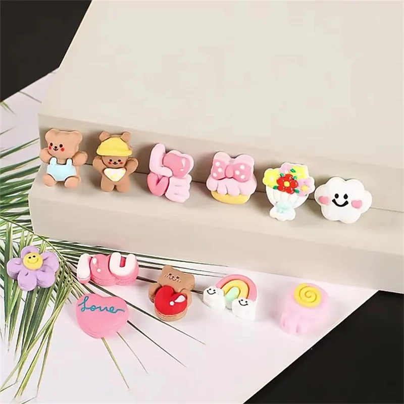 Cartoon Animal Cute Bear Diy Shoe Charm Accessories Creative Children'S Gift Women'S Sandals Decorative Shoe Accessories