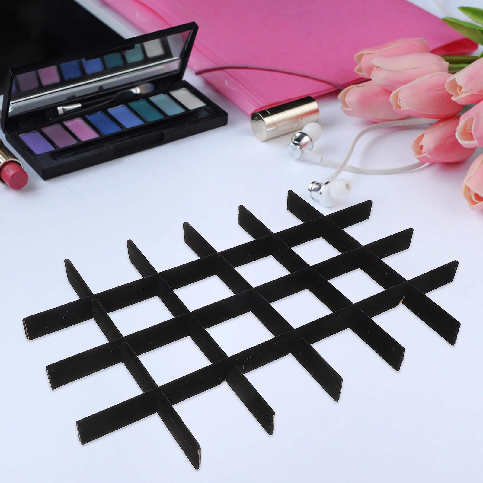 

1 set 1 Set Jewelry Tray Divider Inserts For Display Box Storage Adjustable Diy Dividers Jewelry Organizer Holder Case Kit