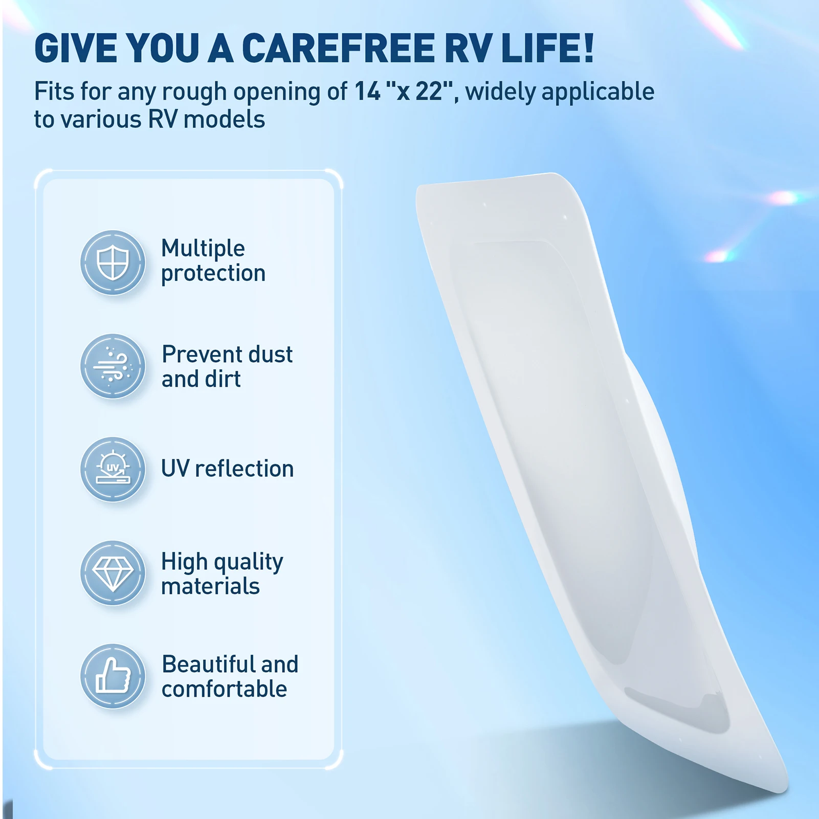 RV Skylight Dome for 14