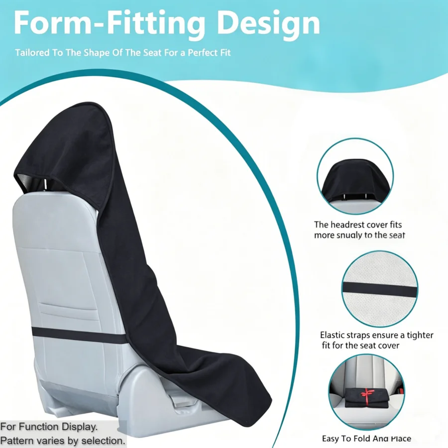 

Form-Fitting Car Seat Cover With Elastic Straps, Breathable Non-Slip Front Seat Cover For All Vehicles