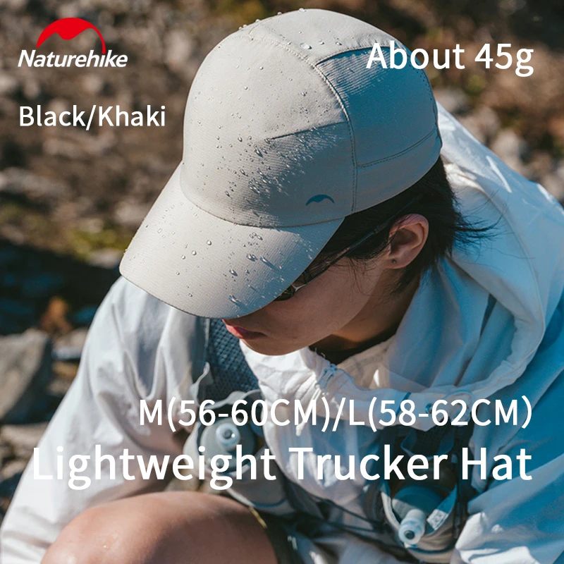 Naturehike Lightweight Trucker Hat Outdoor Camping Hiking Mountaineering Cycling Waterproof Breathable UPF1000+ Sun Protection
