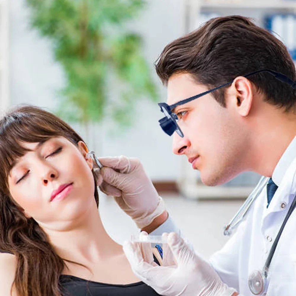 Safebond 2,5x TTL lupa lornetkowa ultralekkie dentysty chirurgia medyczna lupy wykonane trwałe metalowe plastikowe ręczne zasilanie elektryczne