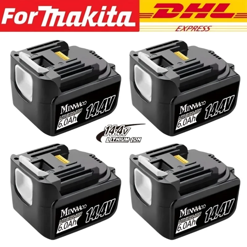 

For Makita 14.4V 6000mAh 5000mAh Lithium-ion Rechargeable Battery Replacement BL1415 BL1430 BL1440 Cordless Power