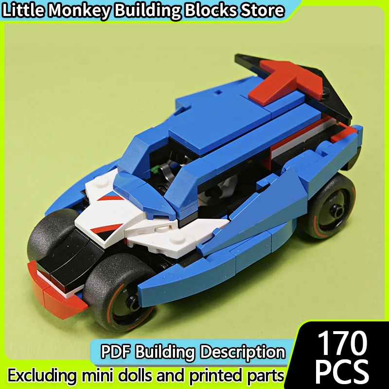 

Speed Racing Car Model MOC Building Bricks Classic Cyber Hatchback Car Modular Technology Children Holiday Gifts Assemble Toys