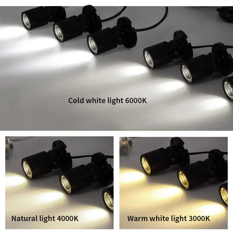 ไฟ LED โฟกัสสําหรับเพดาน AC220V 1W 3W ไฟหมุนสําหรับตําแหน่งบนพื้นผิวตู้หน้าต่างแสดงเคาน์เตอร์เครื่องประดับ