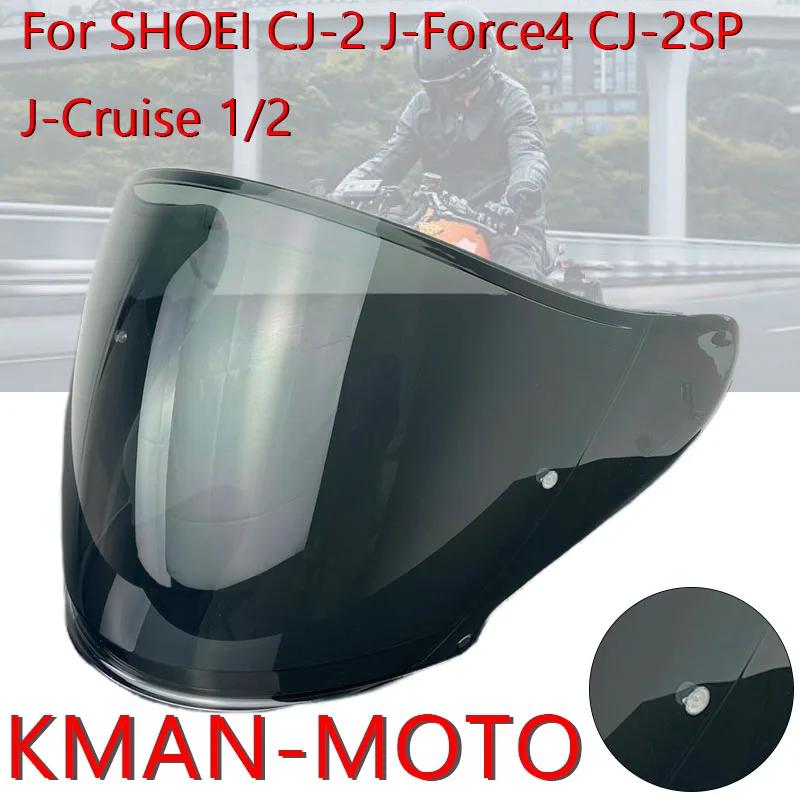 

CJ-2 Visor for Shoei J-Cruise 1 J-Force 4 CJ2 High Strength High Toughness Sun face shield Motorcycle Helmet Accessories