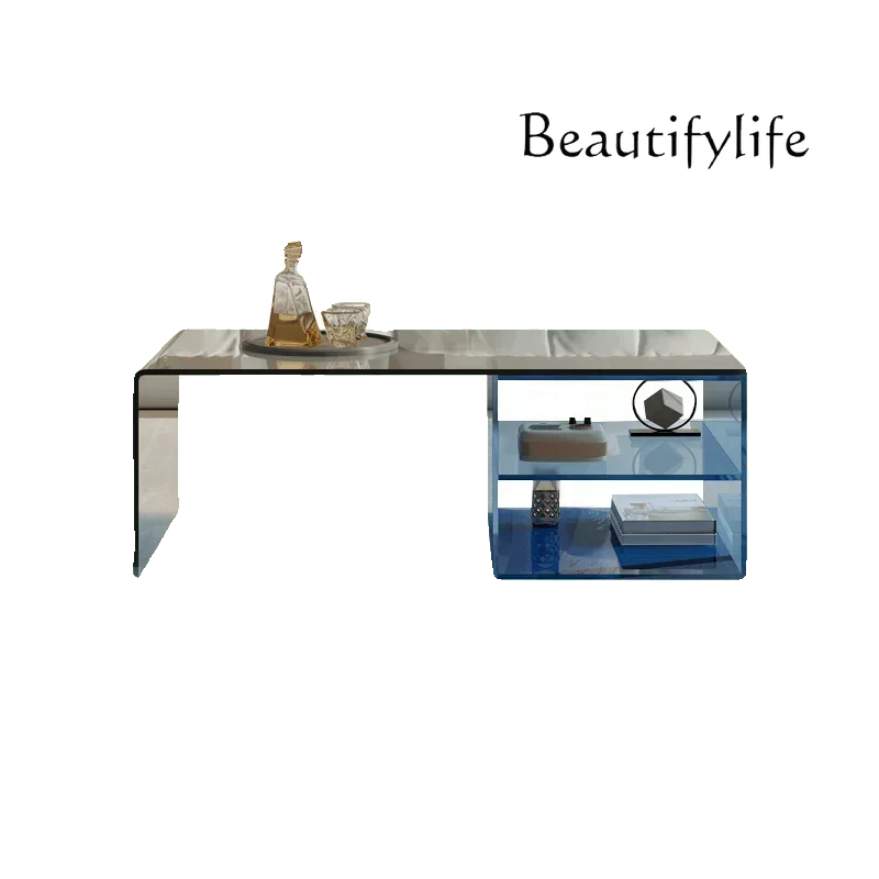 

44Modern simple living room household acrylic coffee table small apartment creative ins wind transparent acrylic edge table