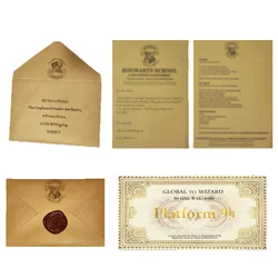 hogwarts school letter of admission halloween christmas birthday party invitation custom festive gift for adult children