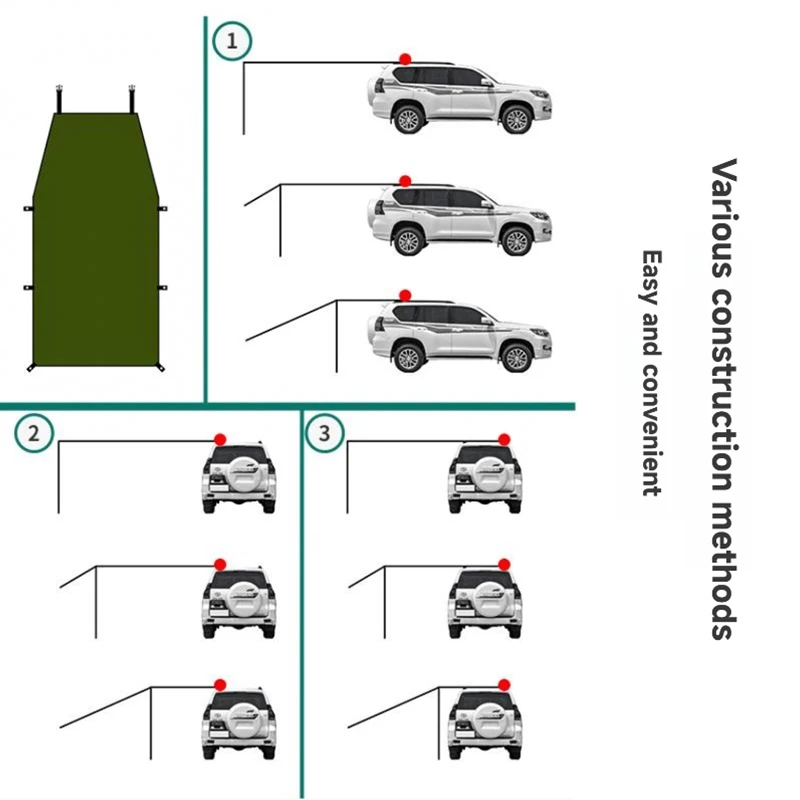 Portable Vehicle Awning Tarp 5