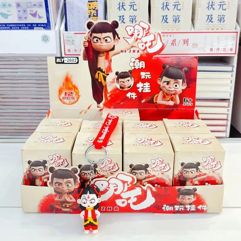

Новый Ne Zha: Demon Child Conquers The Sea Hot Movie Ne Zha Blind Box Брелок Рюкзак Подвеска Kawaii Аниме Mystery Box Детские игрушки