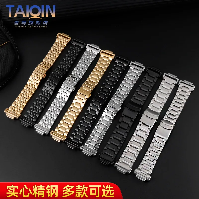 metal watch band For Casio GA100 GA110 120 5600 5610 Darth Vader strap small square DW5600 GW-M5610 Stainless steel watch strap