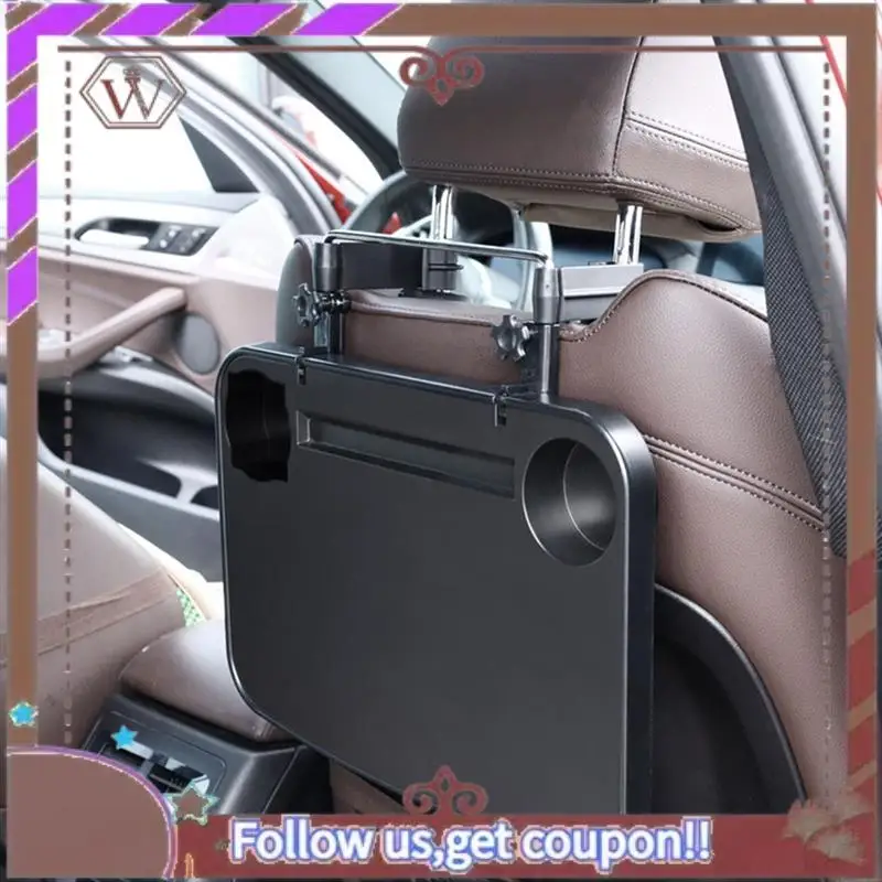 A57E-Car Small Table Car Dinner Plate Steering Wheel Tray Foldable Storage Universal Car Parts Component