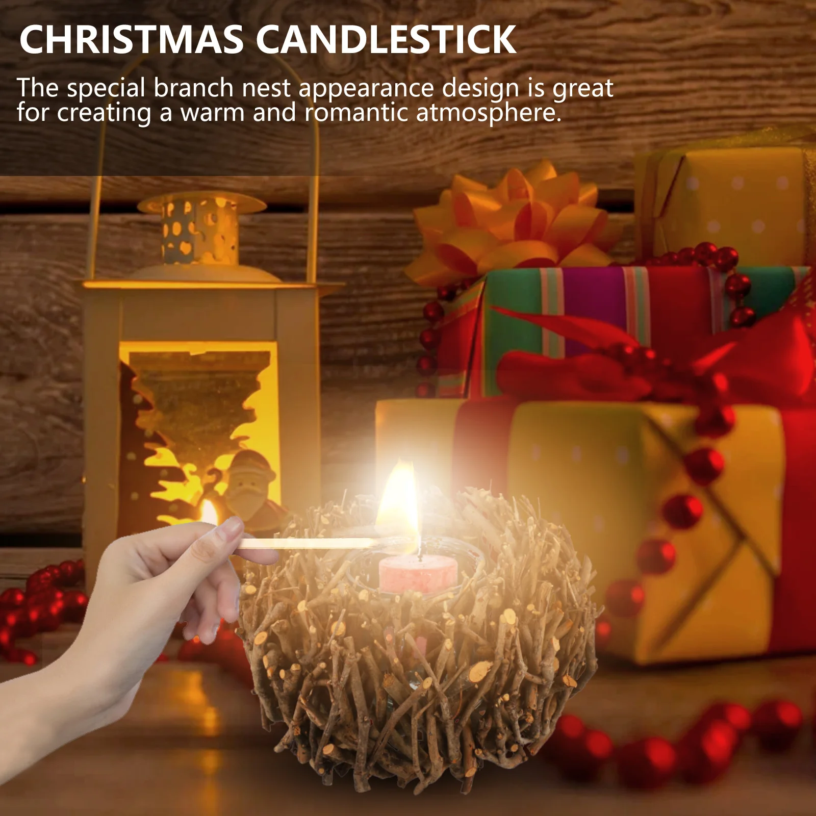 

Bird'S Nest Holder Glass Cup Tree Branch Design For Wedding Party Home Decor Branch Nest Candlestick Glass Holder