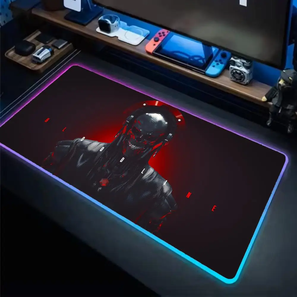 

Bloodlines 2 Mouse Pad Anime Gaming Mouse Pad LED Table Pads Backlit Rubber Desktop XXL RGB Desk Mats