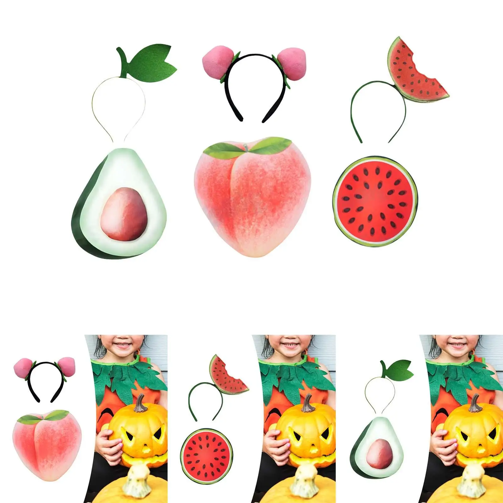 

Sliced Fruit Costume Easy to Wear Fruit Fancy Dress for Photo Props Festivals
