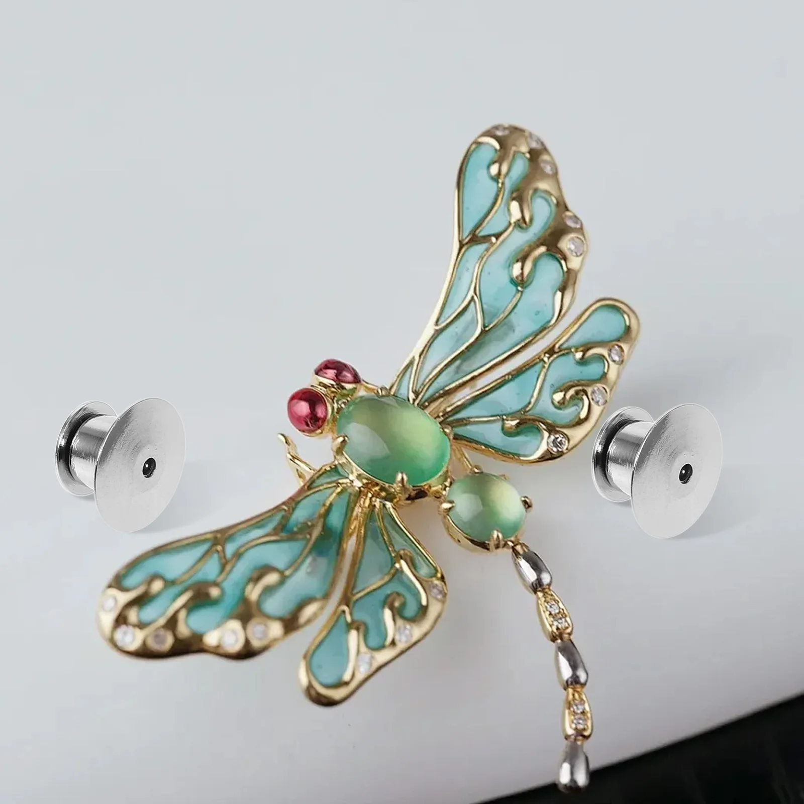 

30Pcs Professional Pin Tack Locking Pin Keepers Multi-Function Metal Clutch Backs for Brooches Jewelry Hats Bags Clothes