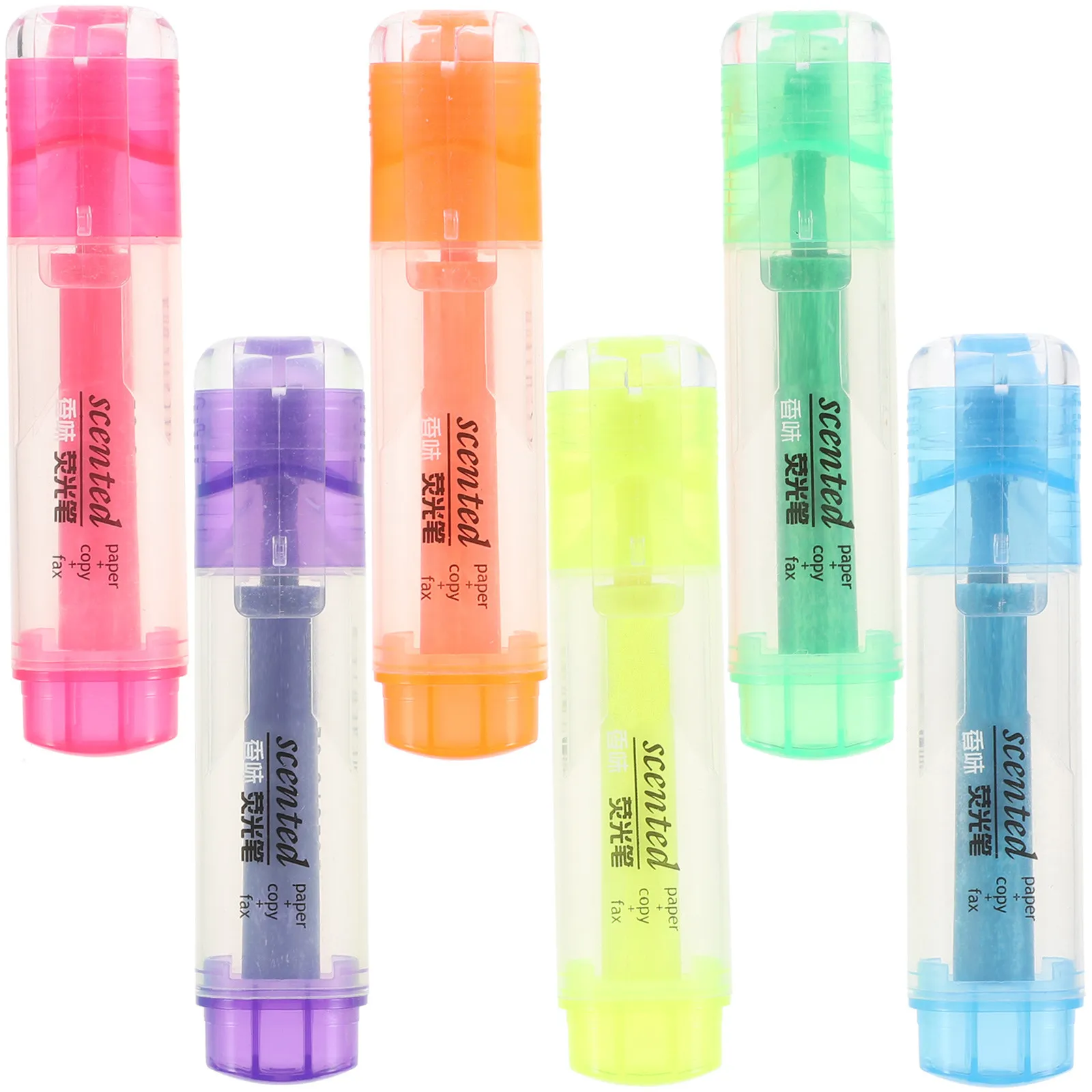 6Pcs Fluorescent Liquid Chalk Markers Eco-Friendly Non-Toxic Quick-Dry for Glass Windows Mirrors Metal Plastic Smooth Surfaces