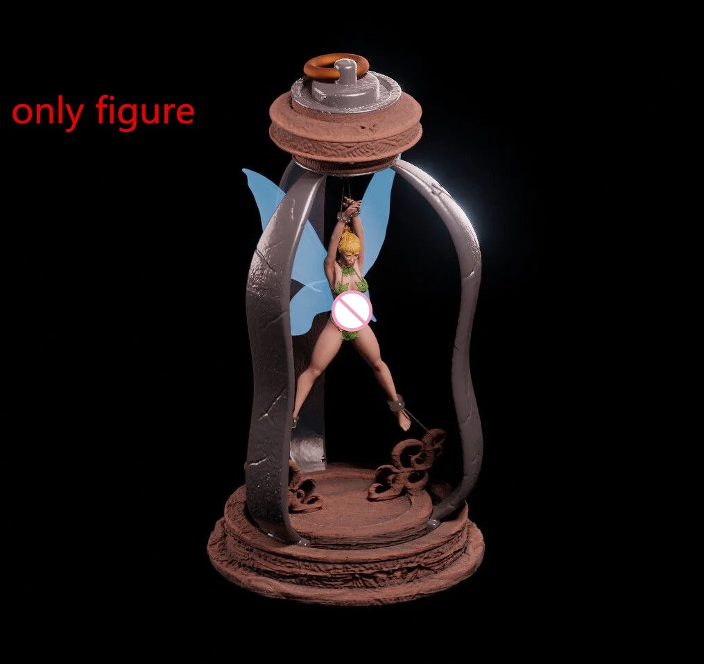 바인드 프리 엘프 Nsfw (인물 전용) 두 버전 DIY 1/24 스케일 75mm 레진 모델 키트 조립/미조형 스컬프처 장난감