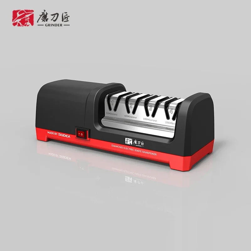 TAIDEA  Professional Electric Knife Sharpener EU PLUG Grit 360/600/1000# and Polishing Sharpening Stone GrindStone Power18W