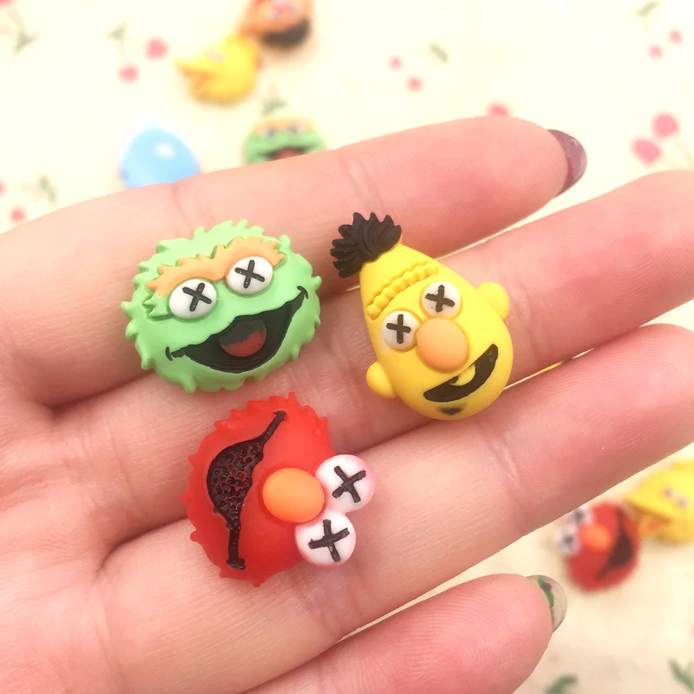 50Pcs Kawaii Cartoon Character Animal Flat back Resin Cabochons Embellishment DIY Accessories Scrapbooking Crafts Decoration