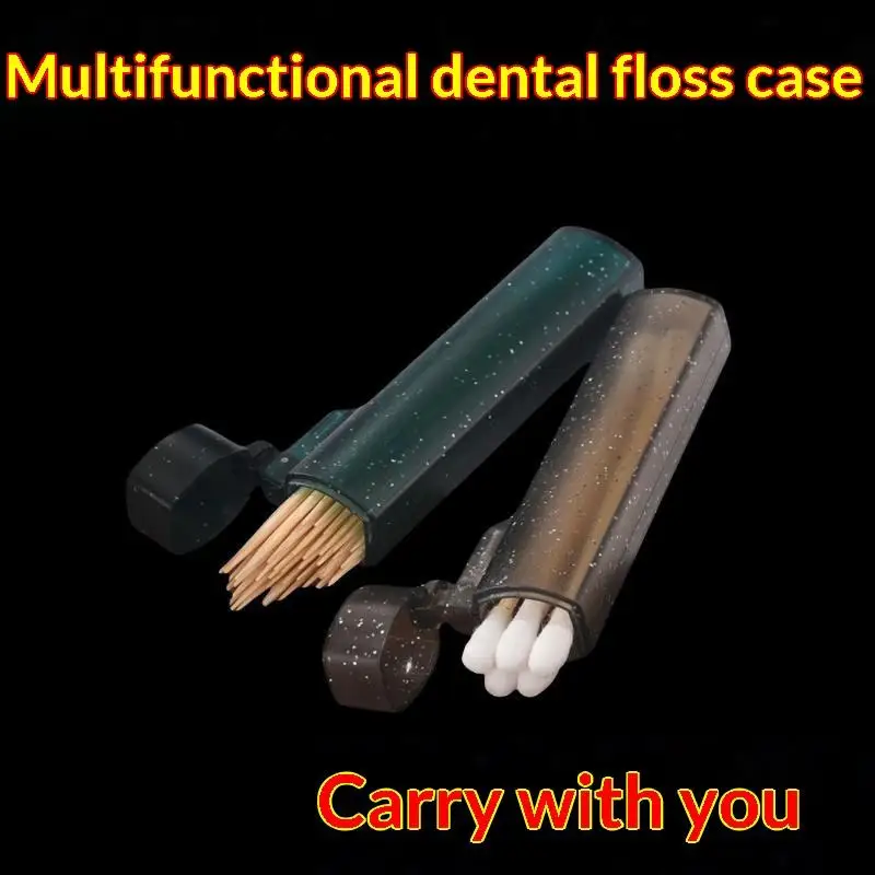 1pc Transparent Mini Storage Box Portable Band Aid Toothpick Cotton Swab Small Item Sorting Finishing Box
