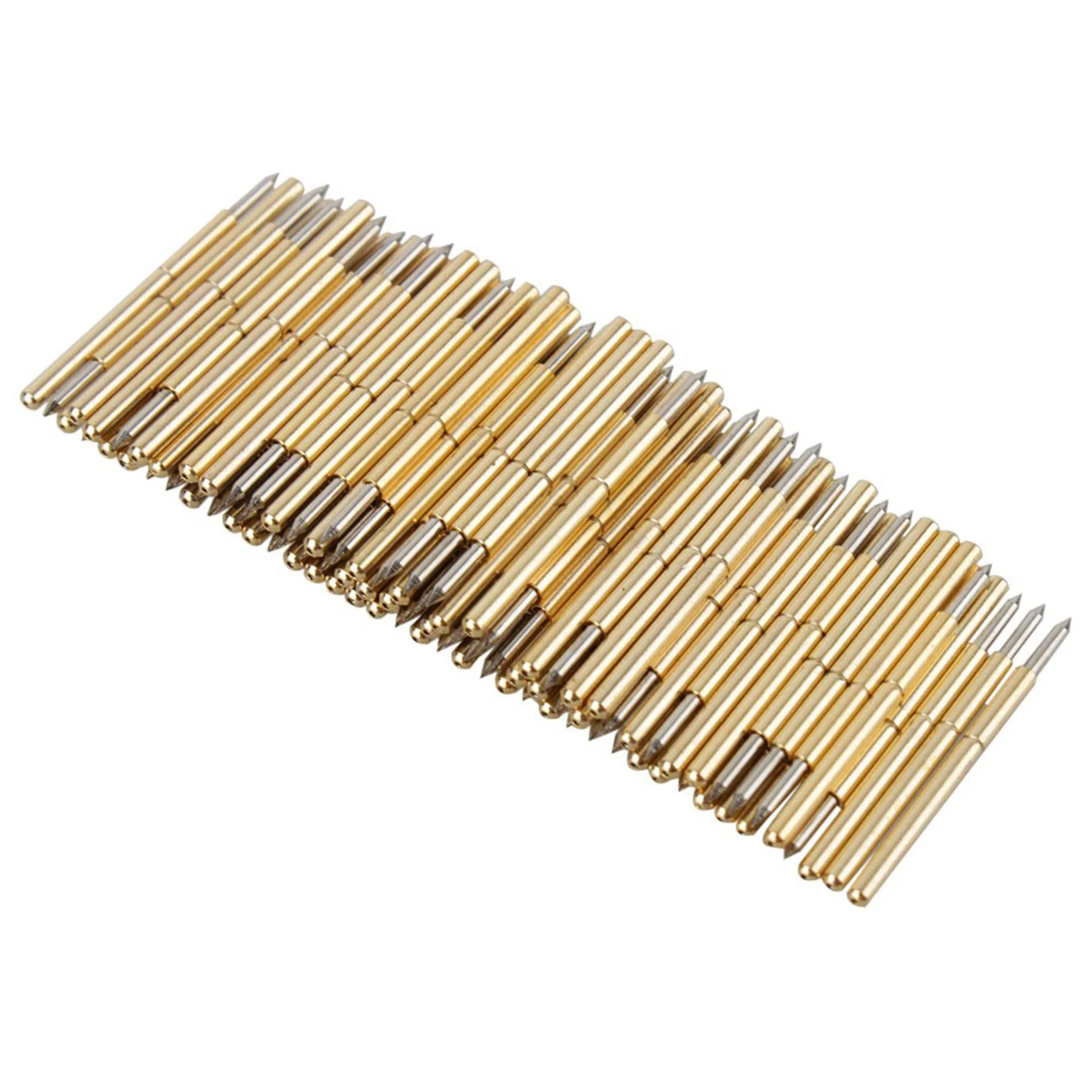 100 قطعة P75 ‐ B1 الربيع اختبار التحقيق جولة بوجو دبوس PCB اختبار التحقيق اختبار التحقيق استبدال الربيع الاتصال التحقيق بوجو اختبار التحقيق دبوس