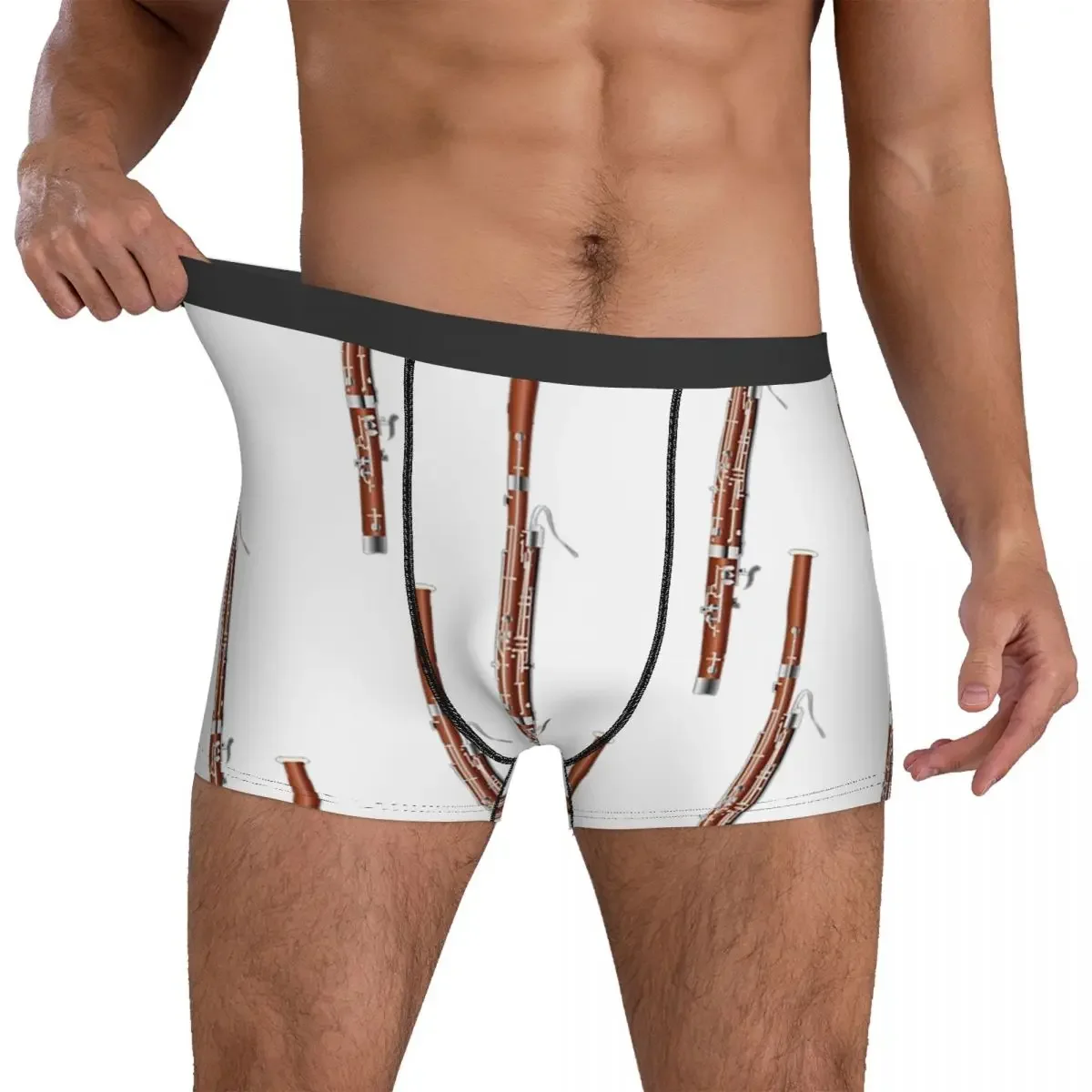 Boxer mutande pantaloncini bassone su mutandine nere intimo ventilato da uomo per Homme Man Boyfriend Gifts