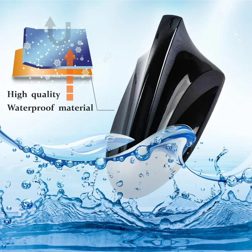 Car Shark Fin Radio Signal Antenna Car Radio Shark Fin Car Shark Antenna Radio FM Signal for Jeep Compass/Renegade 2017-2023