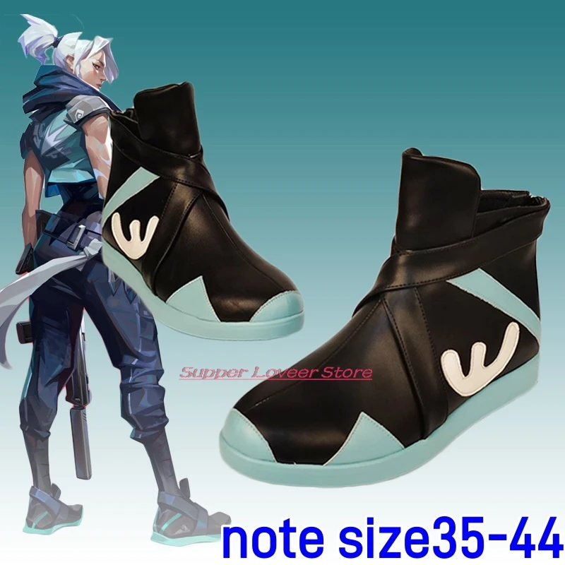 Jett-Disfraz de Cosplay del juego VALORANT para adultos, chaqueta de fantasía, abrigo, peluca, vestido de batalla, zapatos, traje de fiesta de Carnaval